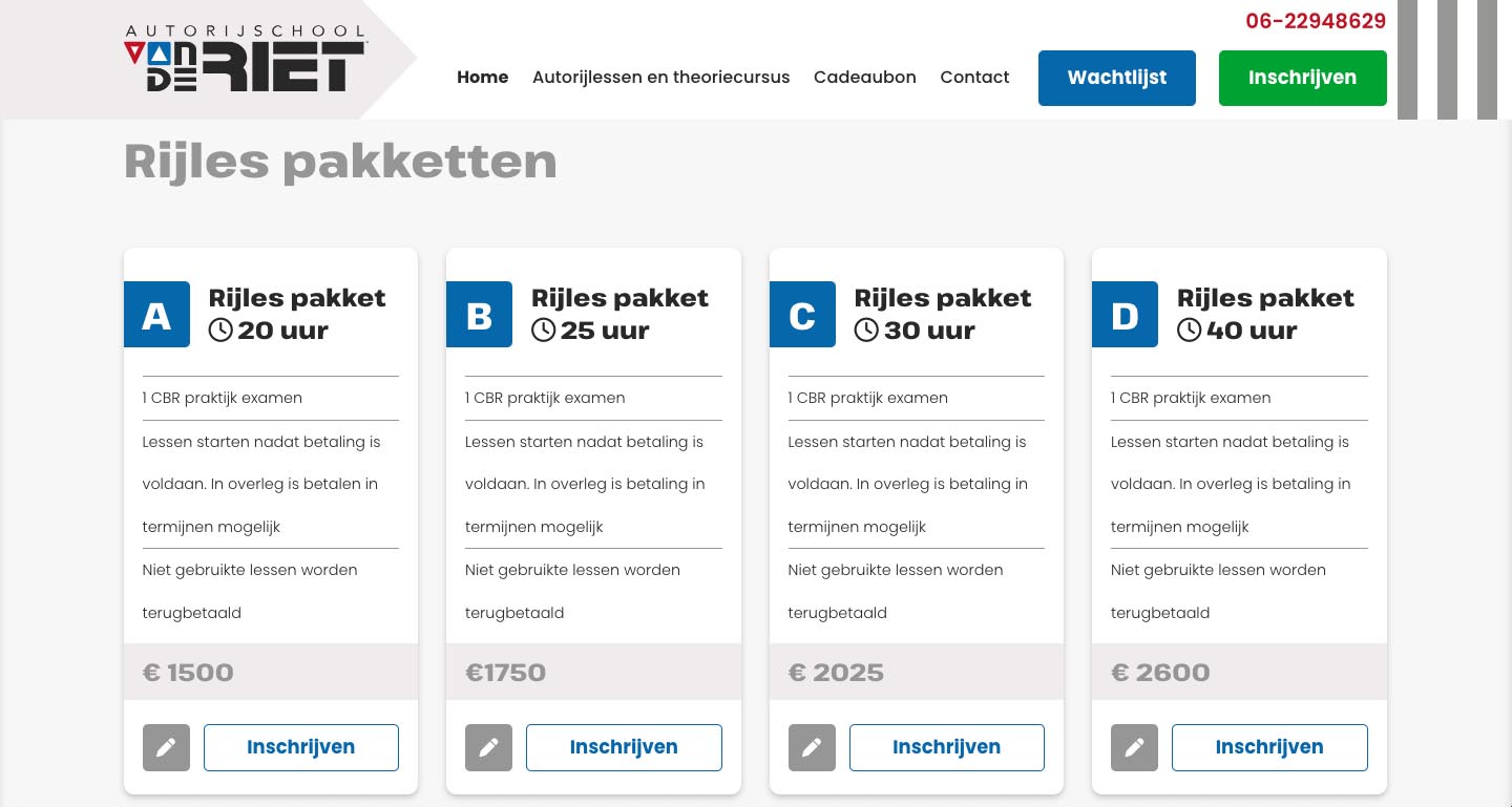 Wordpresswebdesignbureau-AutorijschoolvandeRiet
